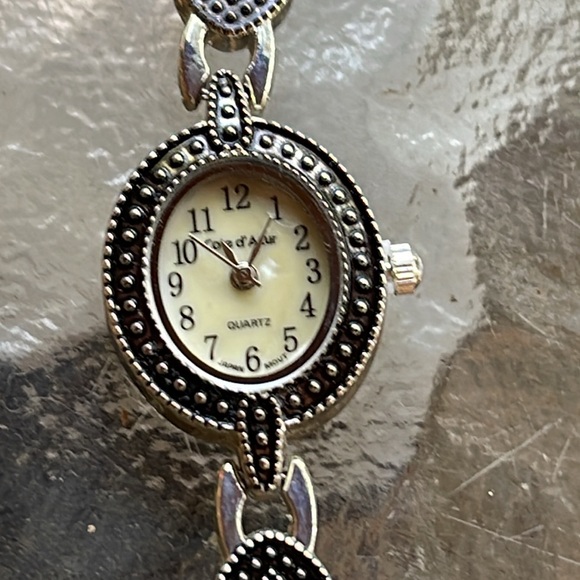 Vintage Cote d’ Azure Silver Plated Dragonfly Necklace, Bracelet, Watch Set - Picture 11 of 16